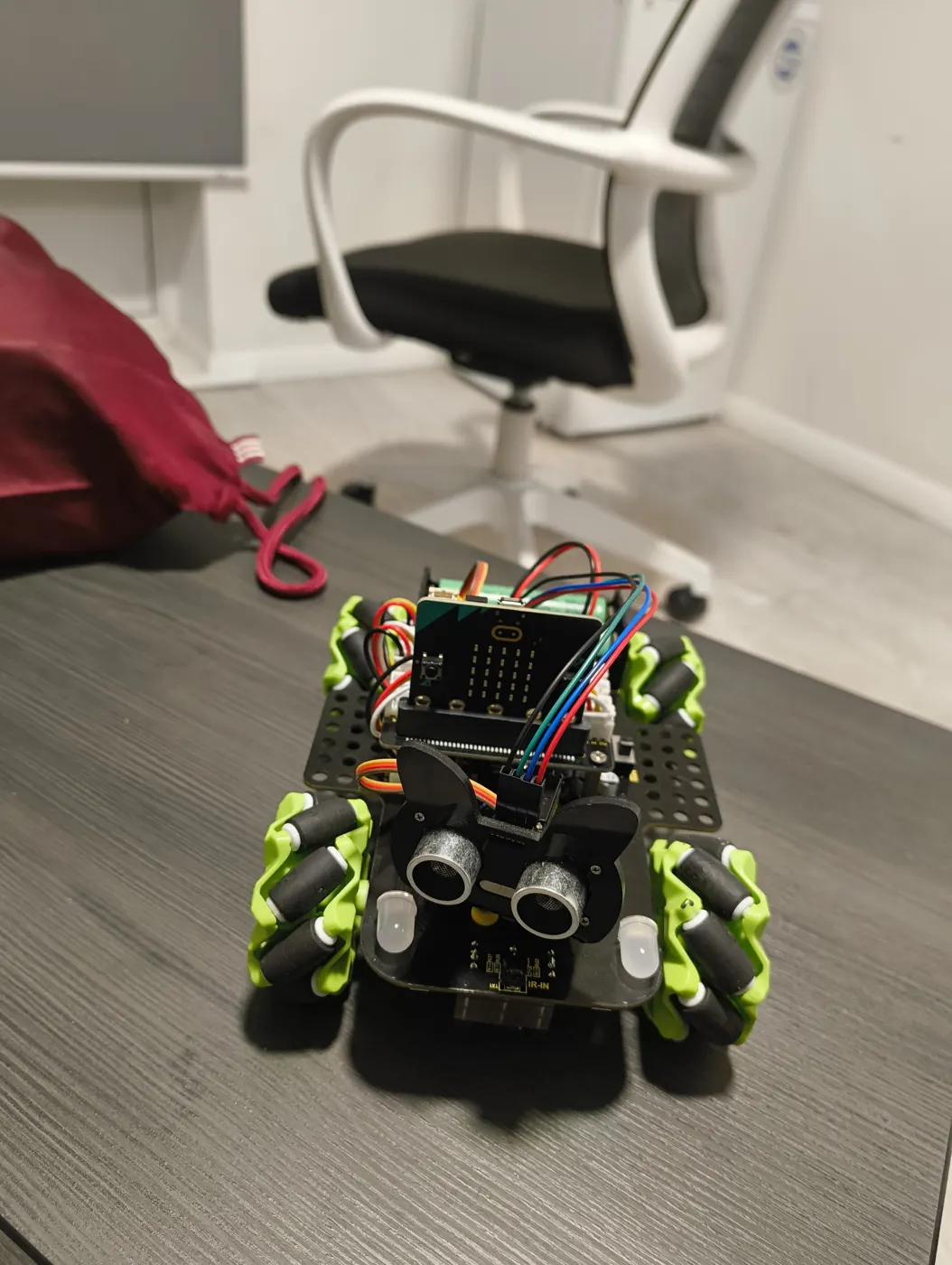 Front: ultrasonic range finder